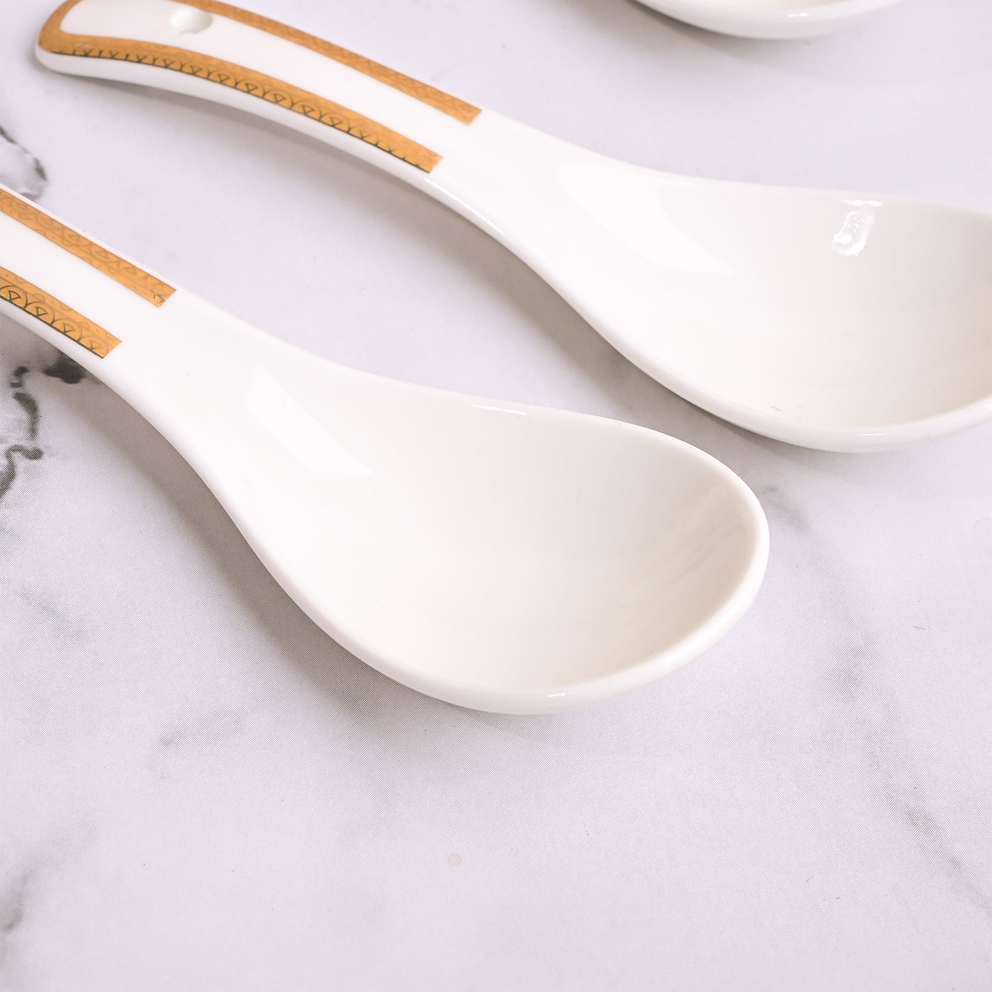 Luxurious Gold-Rimmed Soup Bowl Sets