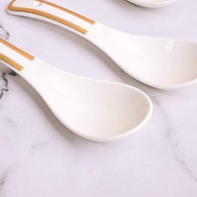 Luxurious Gold-Rimmed Soup Bowl Sets