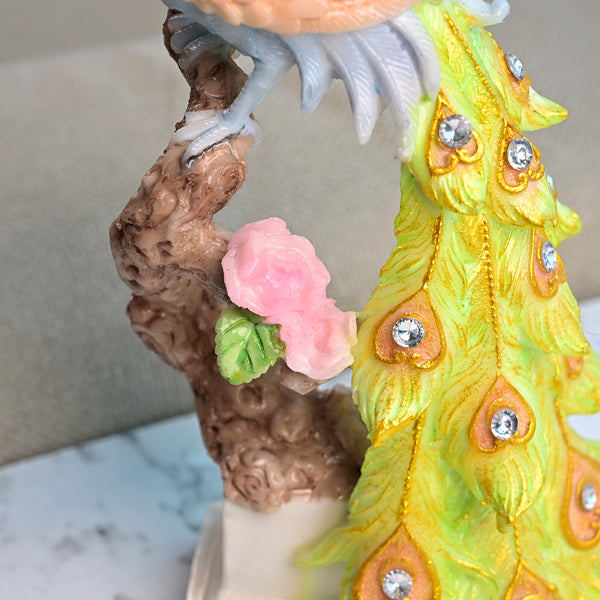 Majestic Sunrise Peacock Statue