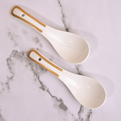 Luxurious Gold-Rimmed Soup Bowl Sets