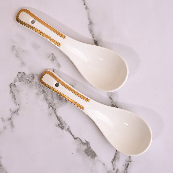 Luxurious Gold-Rimmed Soup Bowl Sets