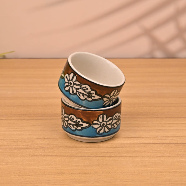 Stylish Multicoloured Mini Dip Bowl (Set of 2)