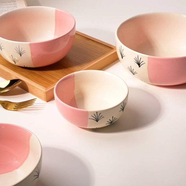 Premium Blush Pink Bowl (Set of 4)