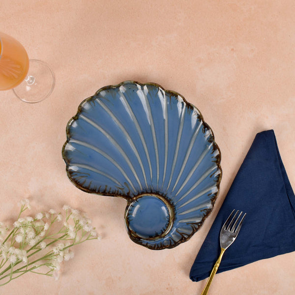 Blue Shell Serving Platter