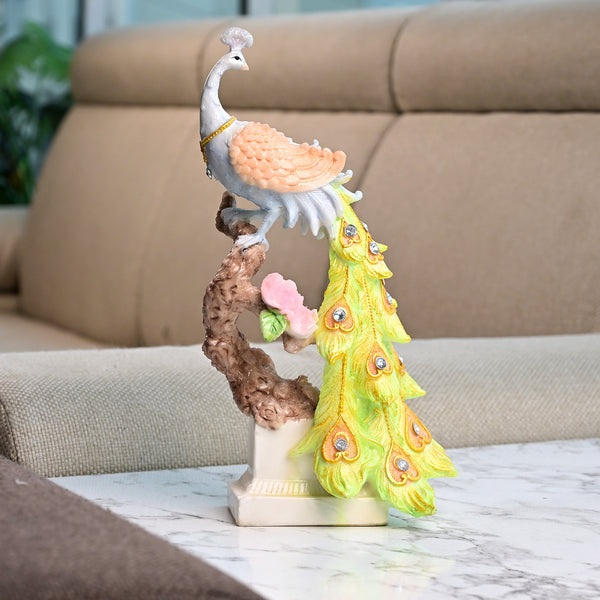 Majestic Sunrise Peacock Statue
