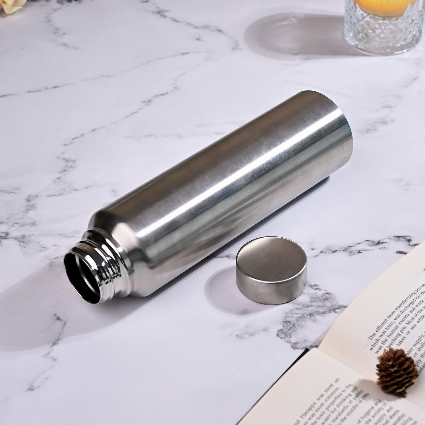 Grey Stainless Steel Bottle