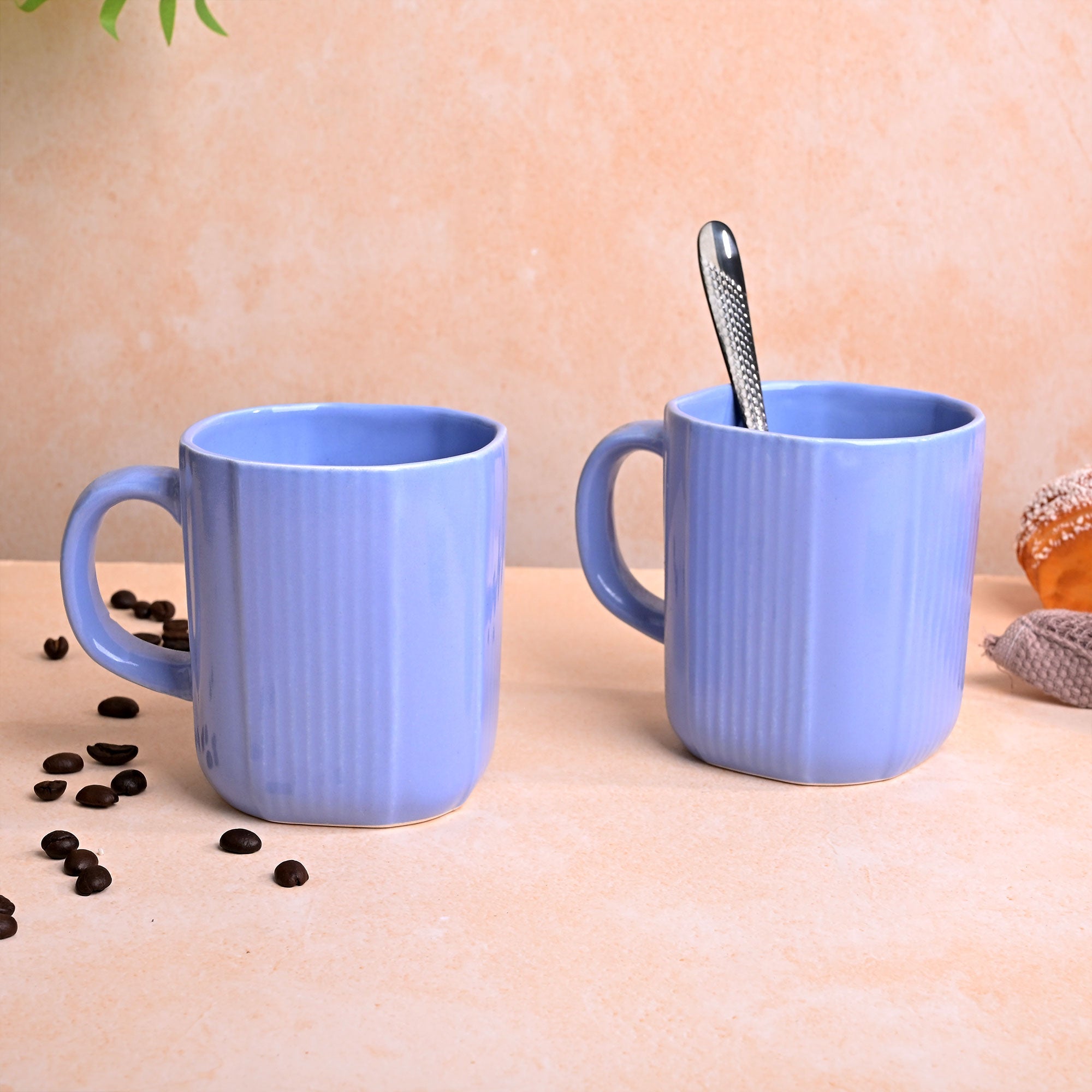 Ocean Blue Ceramic Coffee Mug