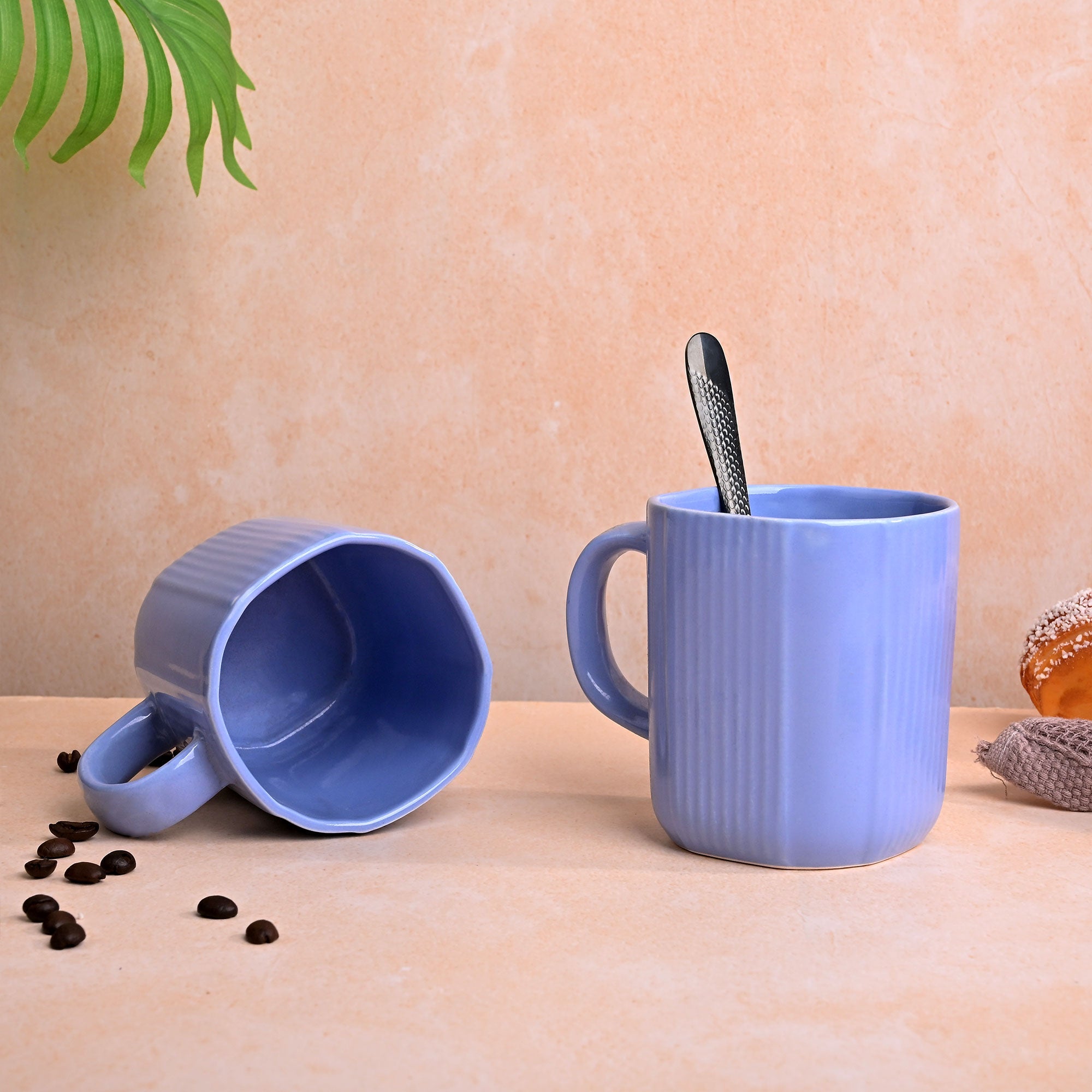 Ocean Blue Ceramic Coffee Mug