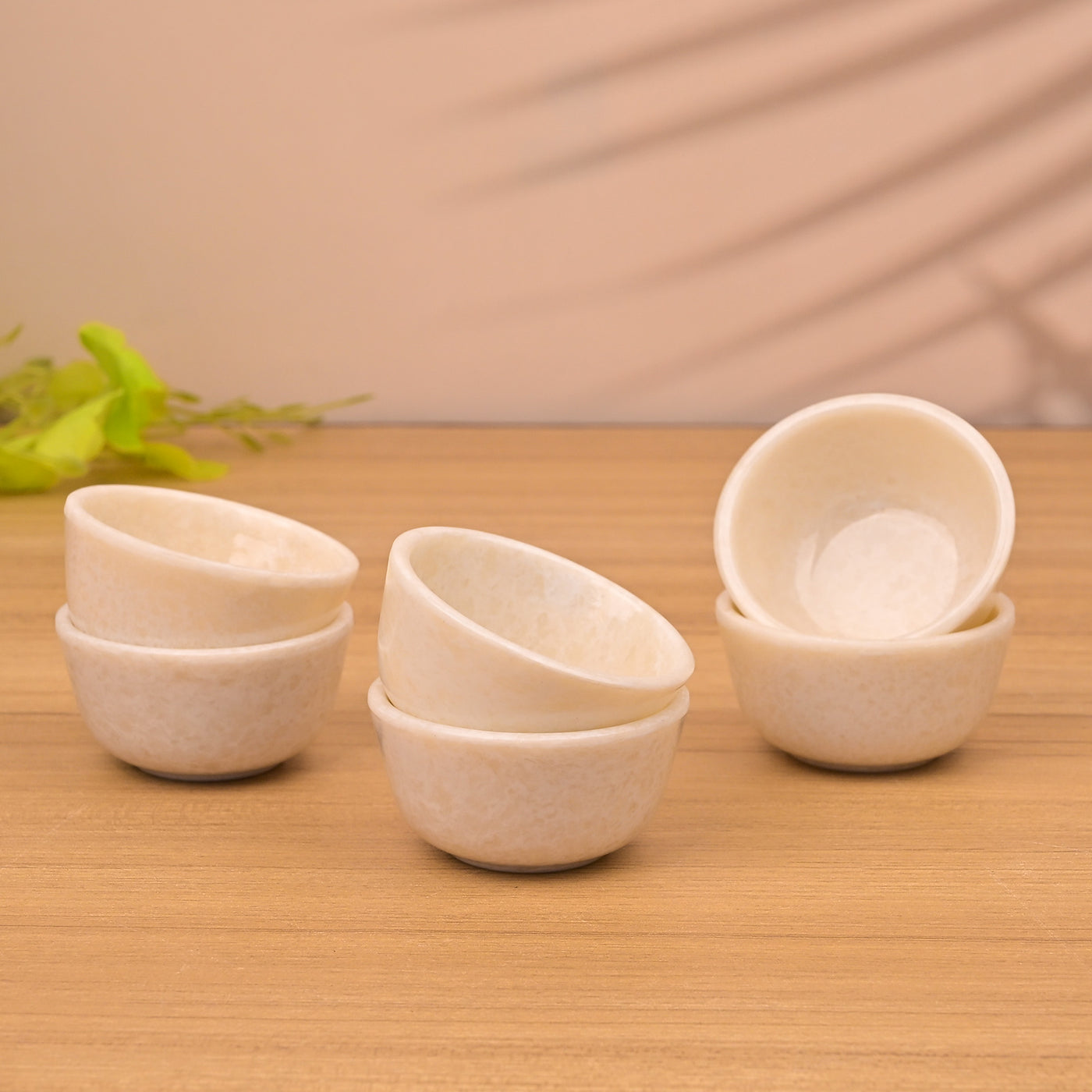 Ivory White Melamine Mini Dip Bowl Sets