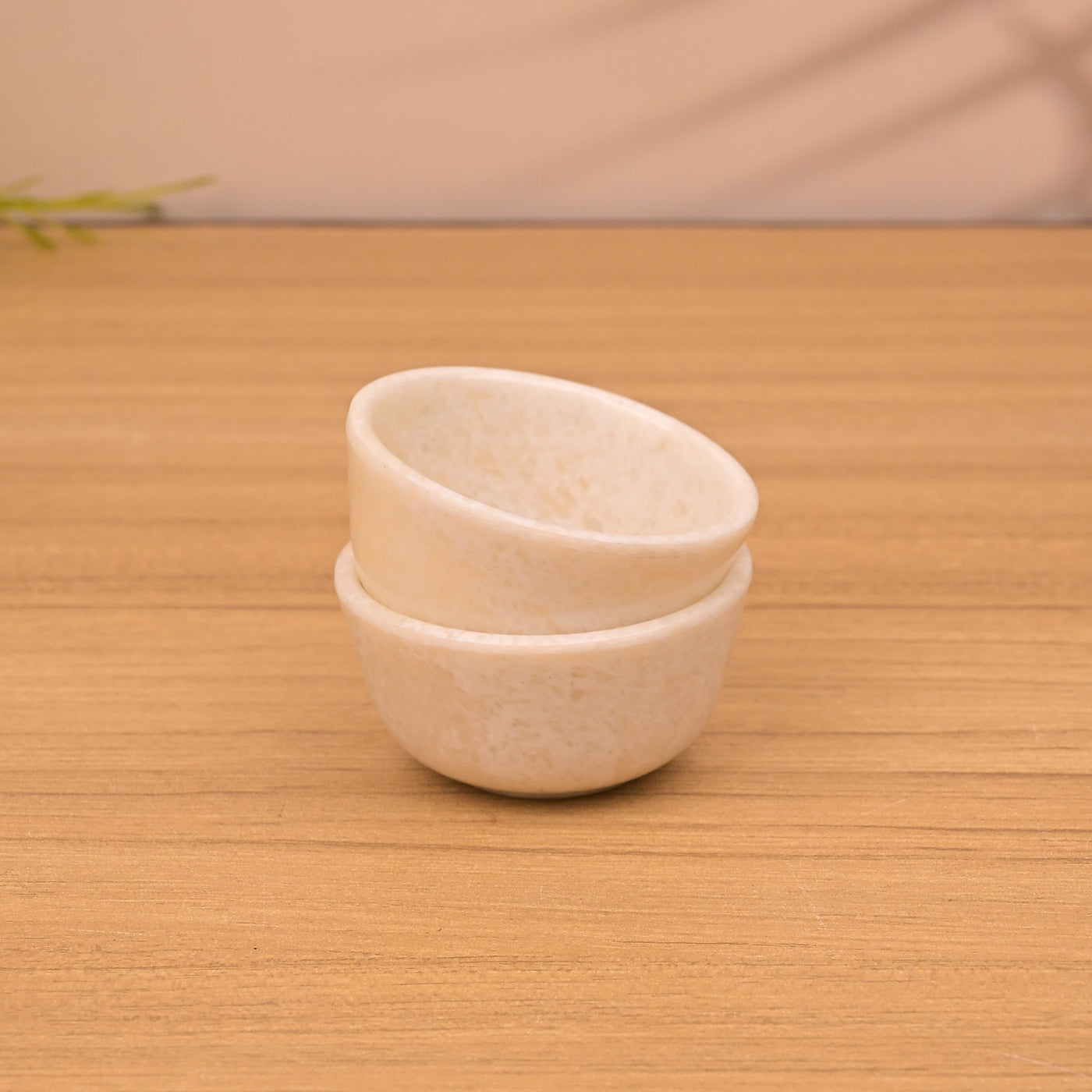 Ivory White Melamine Mini Dip Bowl Sets