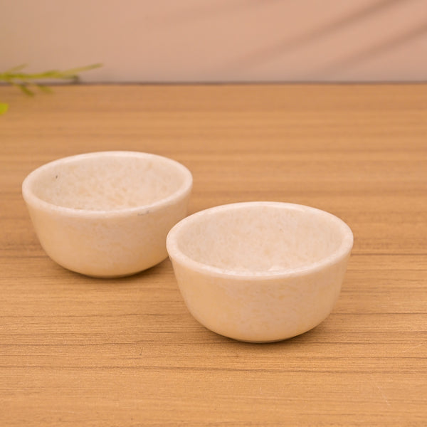 Ivory White Melamine Mini Dip Bowl (Set of 4)