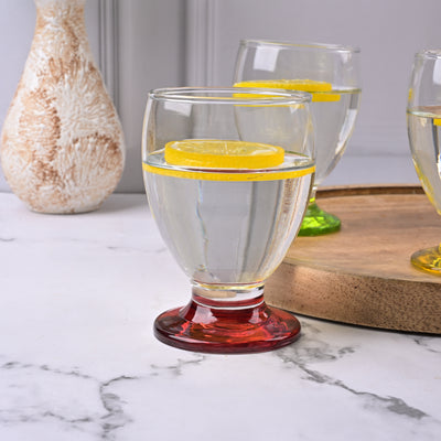 Multicolour Footed Tumbler (Set of 6)