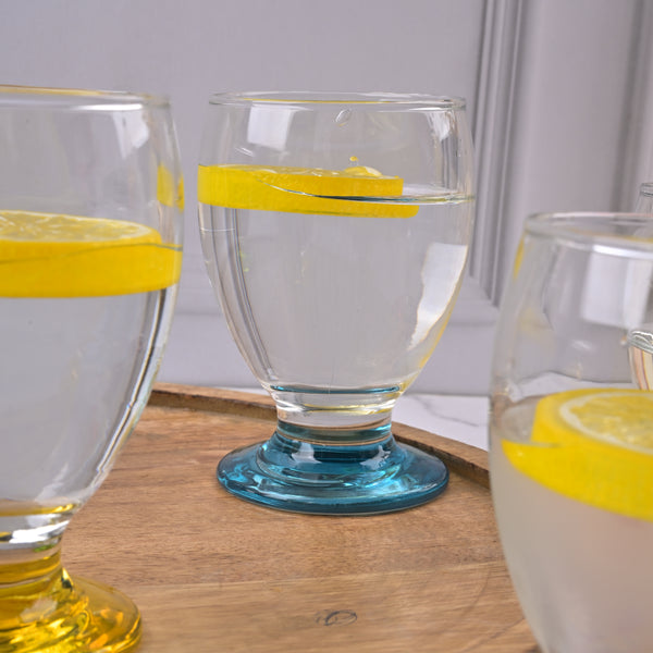 Multicolour Footed Tumbler (Set of 6)