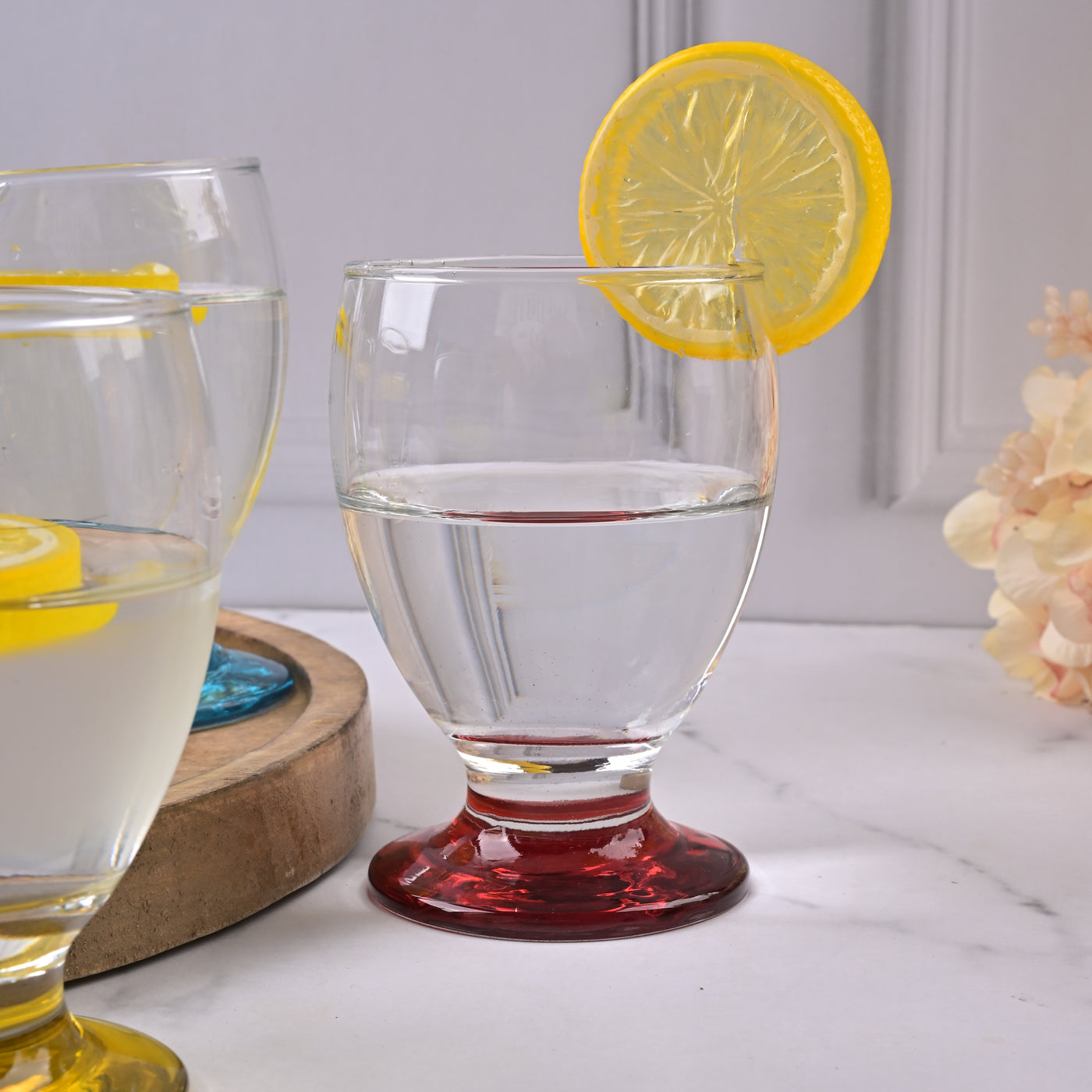 Multicolour Footed Tumbler (Set of 6)