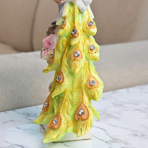 Majestic Sunrise Peacock Statue