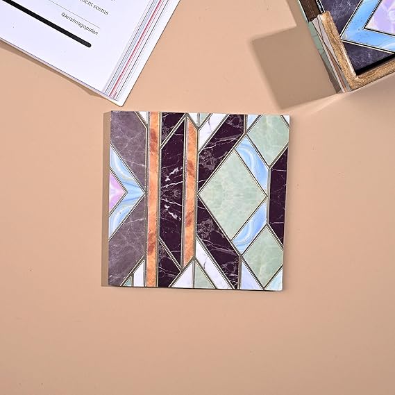 Abstract Design Wooden Coaster (Set of 6)