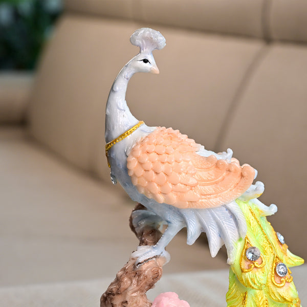 Majestic Sunrise Peacock Statue