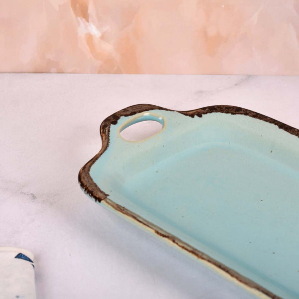 Pastel Blue Ceramic Platter