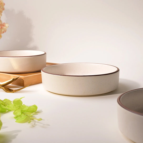 Ivory Minimalist Bowl (Set of 3)
