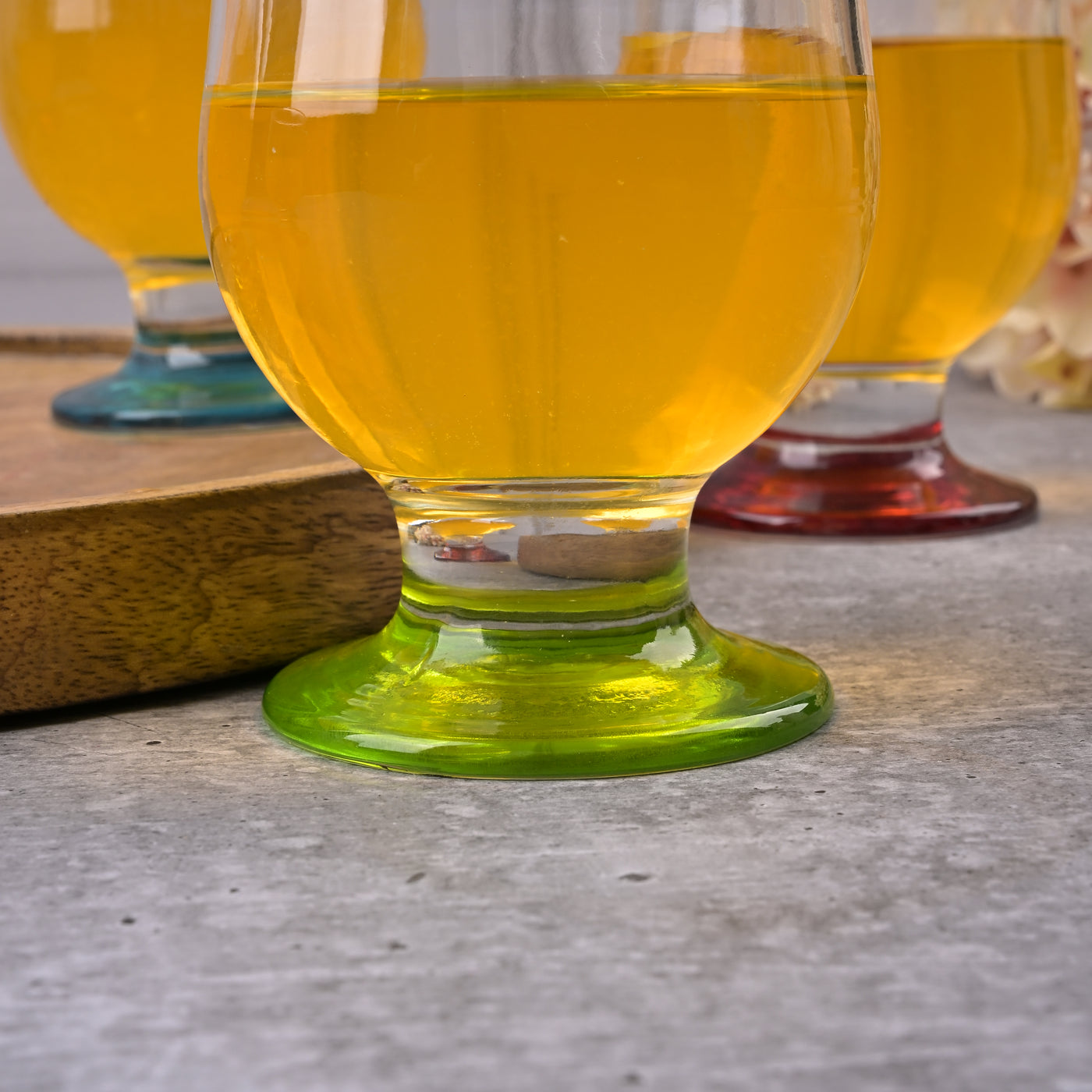 Colourful Glass Goblet (Set of 6)