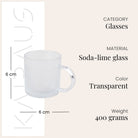 Textured Glass Tea Cup