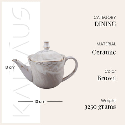 Greige Tea Kettle Set Top View – Kairaus