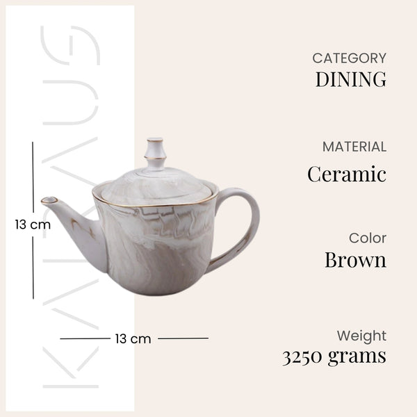 Greige Tea Kettle Set Top View – Kairaus