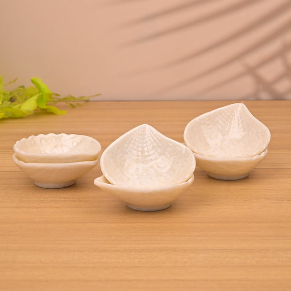 Snazzy White Melamine Mini Dip Bowl (Set of 4)