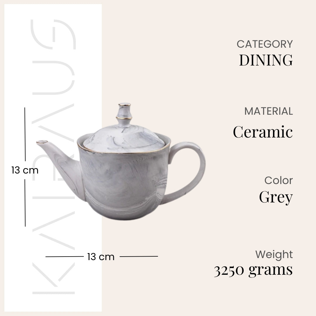 Cloud Grey Tea Kettle Set Top View – Kairaus