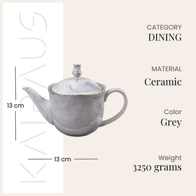 Cloud Grey Tea Kettle Set Top View – Kairaus