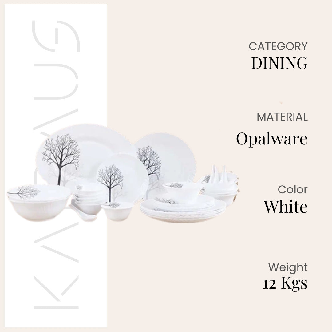 33 Pcs Tree Design Dinner Set