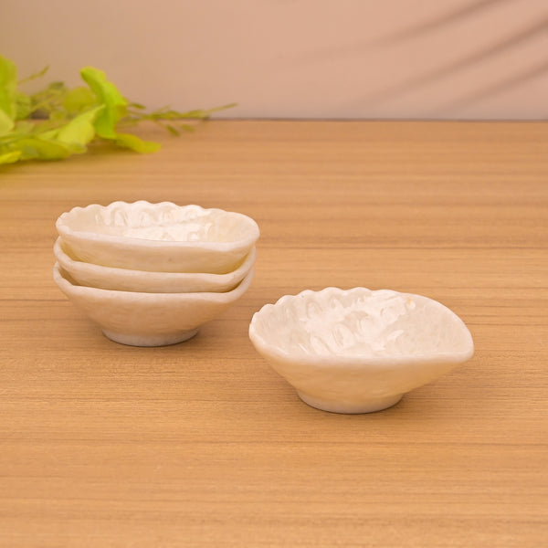 Snazzy White Melamine Mini Dip Bowl (Set of 4)
