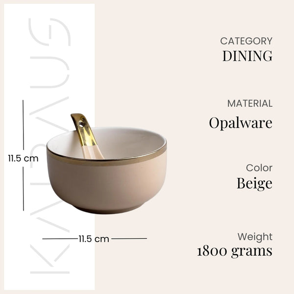 Premium Porcelain Soup Set Serving Bowl (Set of 2)