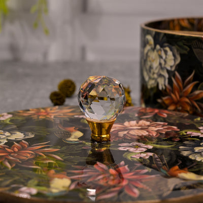 Floral Handcrafted Wooden Storage Box