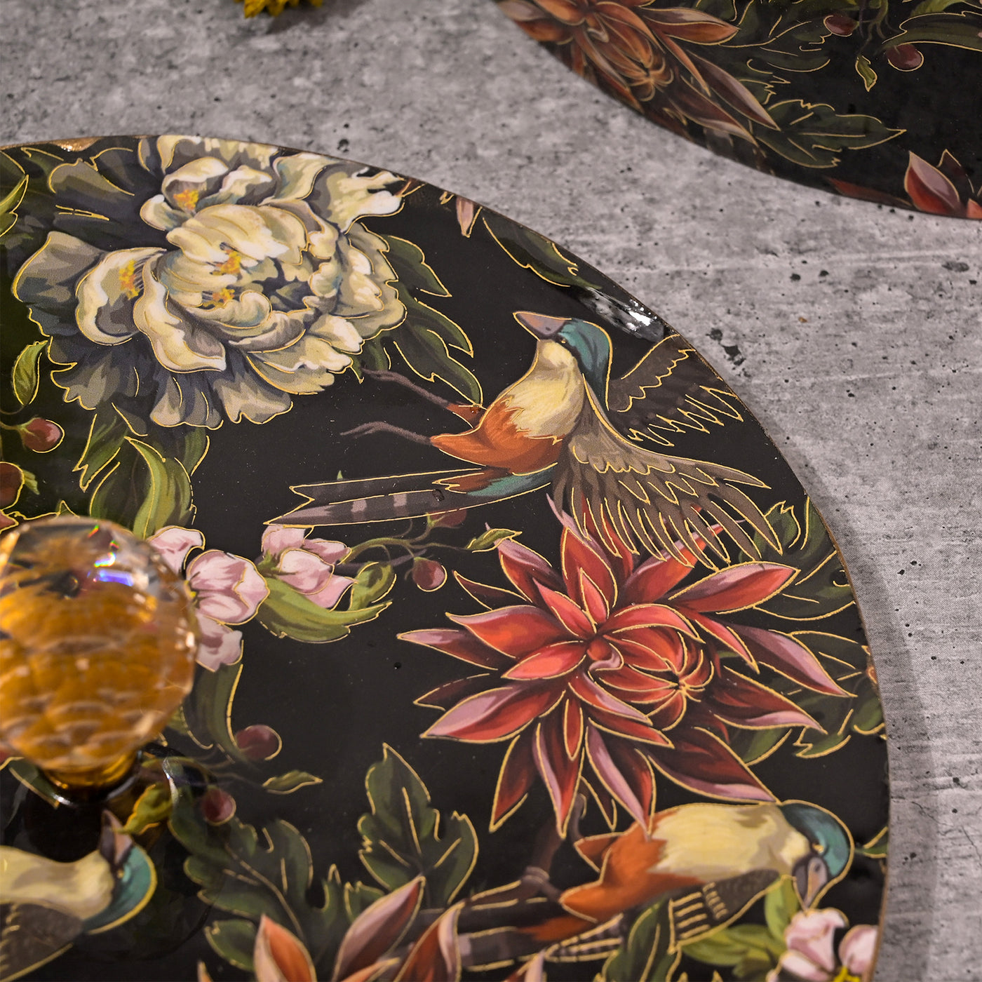 Floral Handcrafted Wooden Storage Box