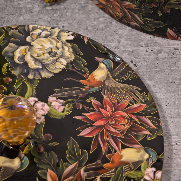 Floral Handcrafted Wooden Storage Box