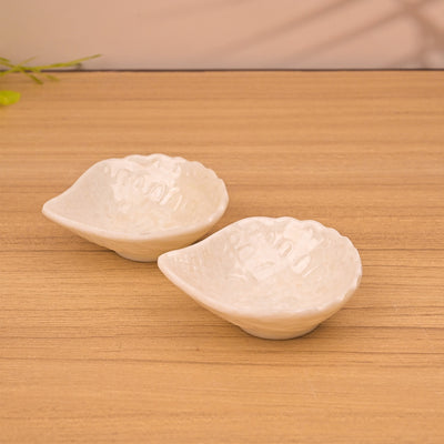 Snazzy White Melamine Mini Dip Bowl Sets