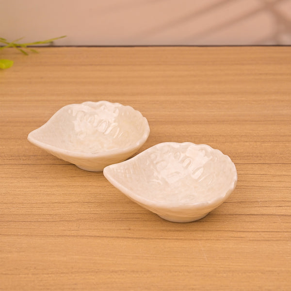 Snazzy White Melamine Mini Dip Bowl (Set of 4)
