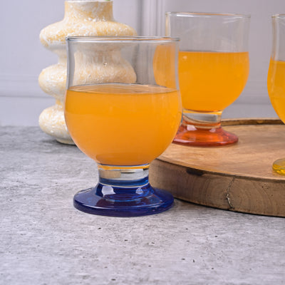 Colourful Glass Goblet (Set of 6)