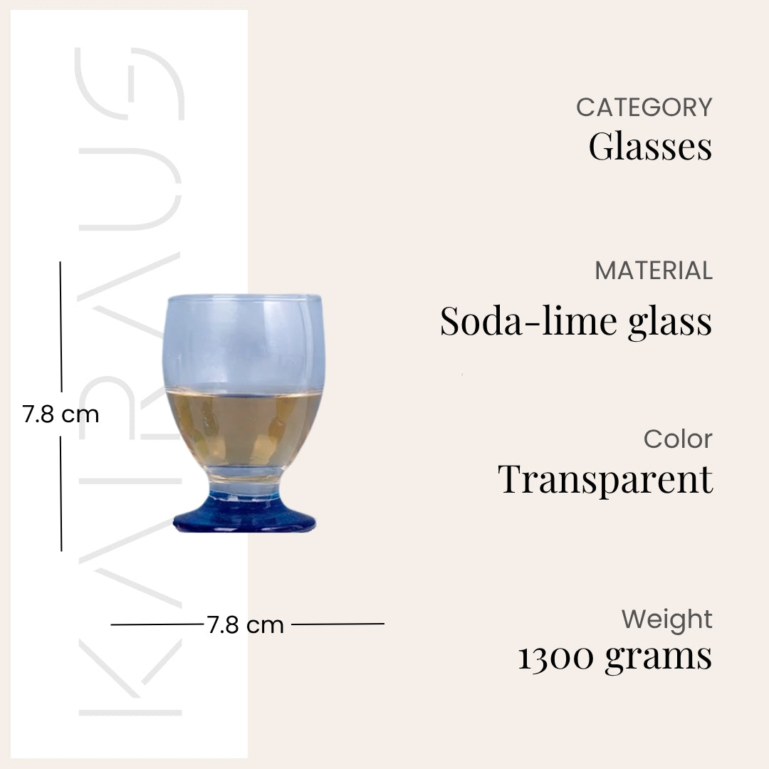 Multicolour Footed Tumbler (Set of 6)