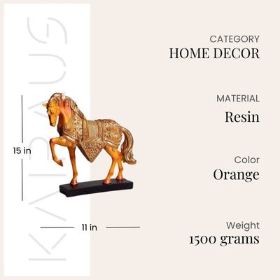 Golden Horse Duo Figurines