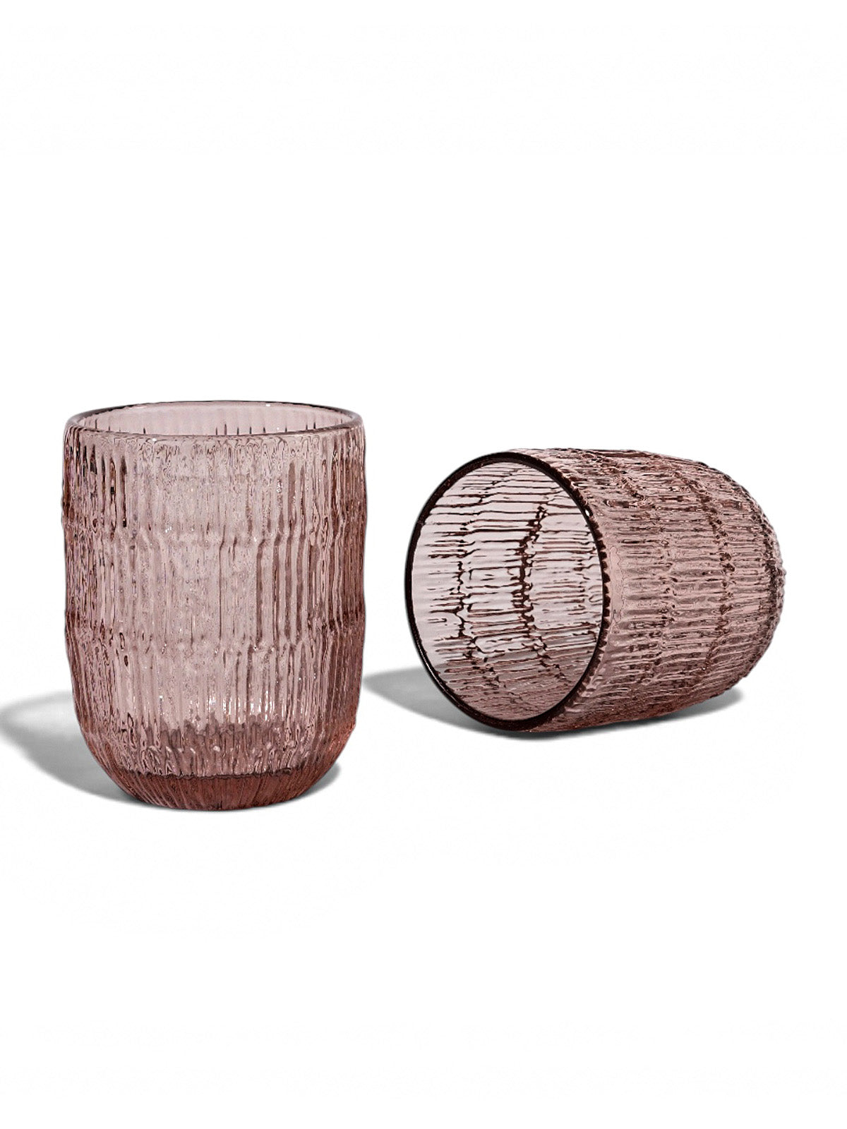 Amaare Beloved Unique Textures drinking glass set of 2