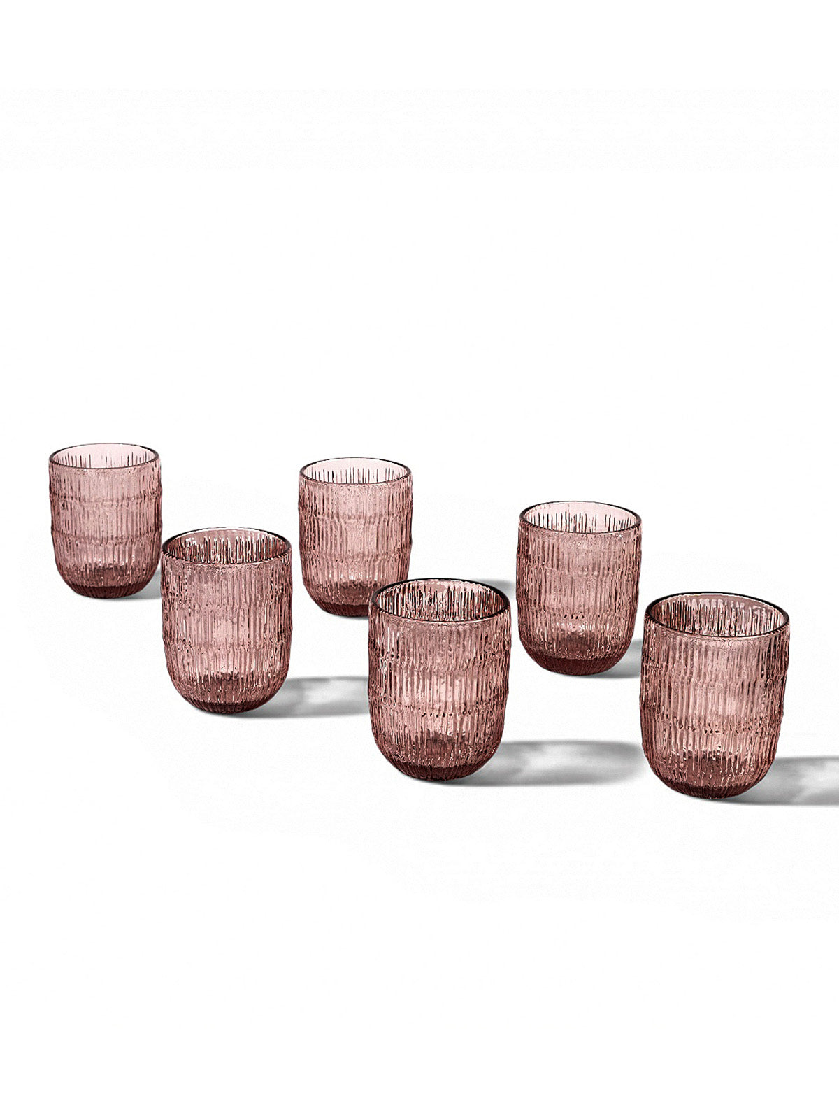 Amaare Beloved Unique Textures drinking glass set of 6
