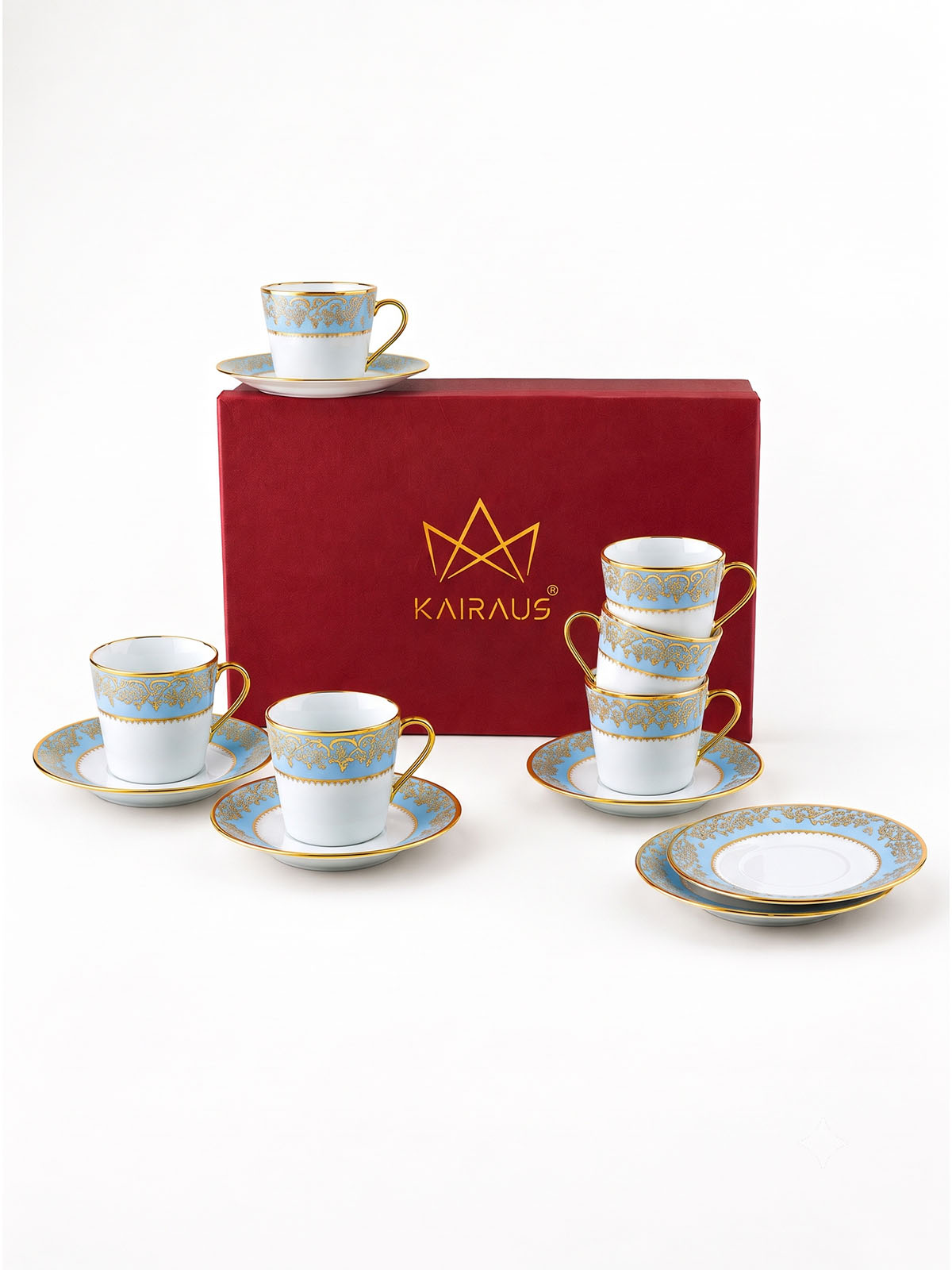 Amora Real Gold Tea Cup Set of 6