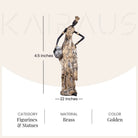 Handcrafted African tribal woman statue for home interiors

