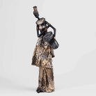 Decorative African women sculpture for living room decor

