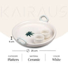 Classic white serving plate

