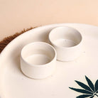 Decorative white food serving platter

