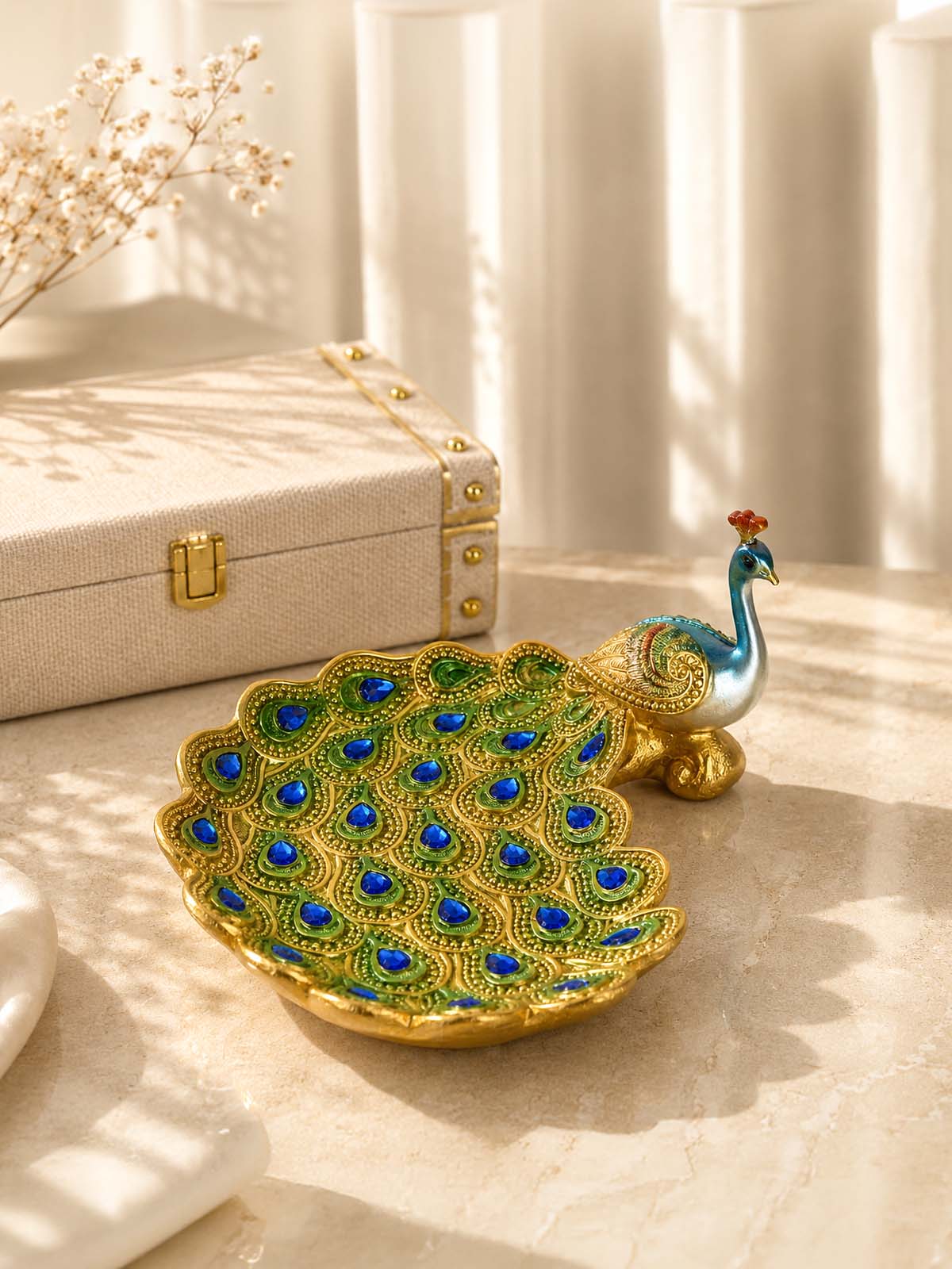 Mayur: The Regal Peacock Figurine