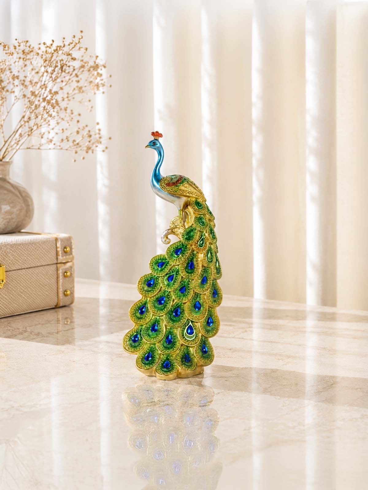 Kalapi: The Emerald Peacock Tower Figurine